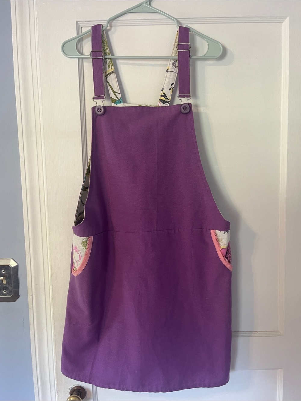 Purple Girls' Pinafore Dress Overalls